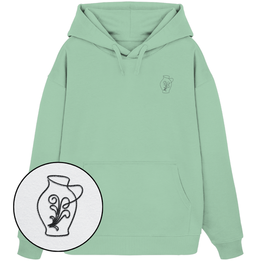 Organic Oversize Hoodie - Bembel gestickt