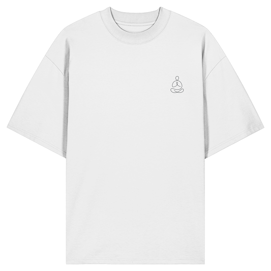 Organic Oversize Shirt - Yoga gestickt