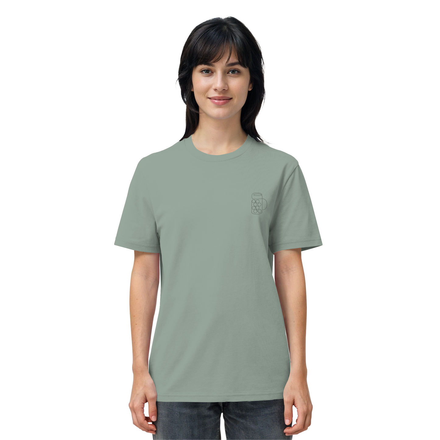 Organic Shirt - Maßkrug gestickt