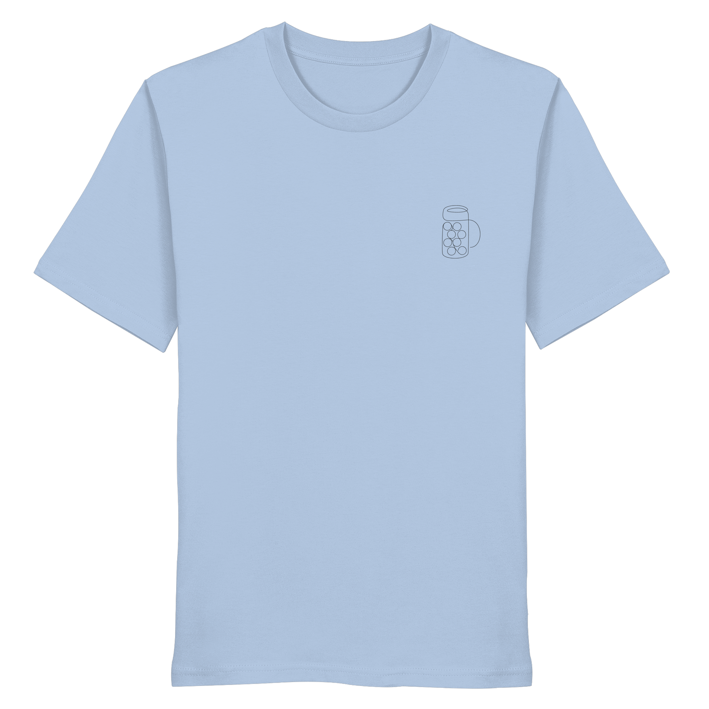 Organic Shirt - Maßkrug gestickt