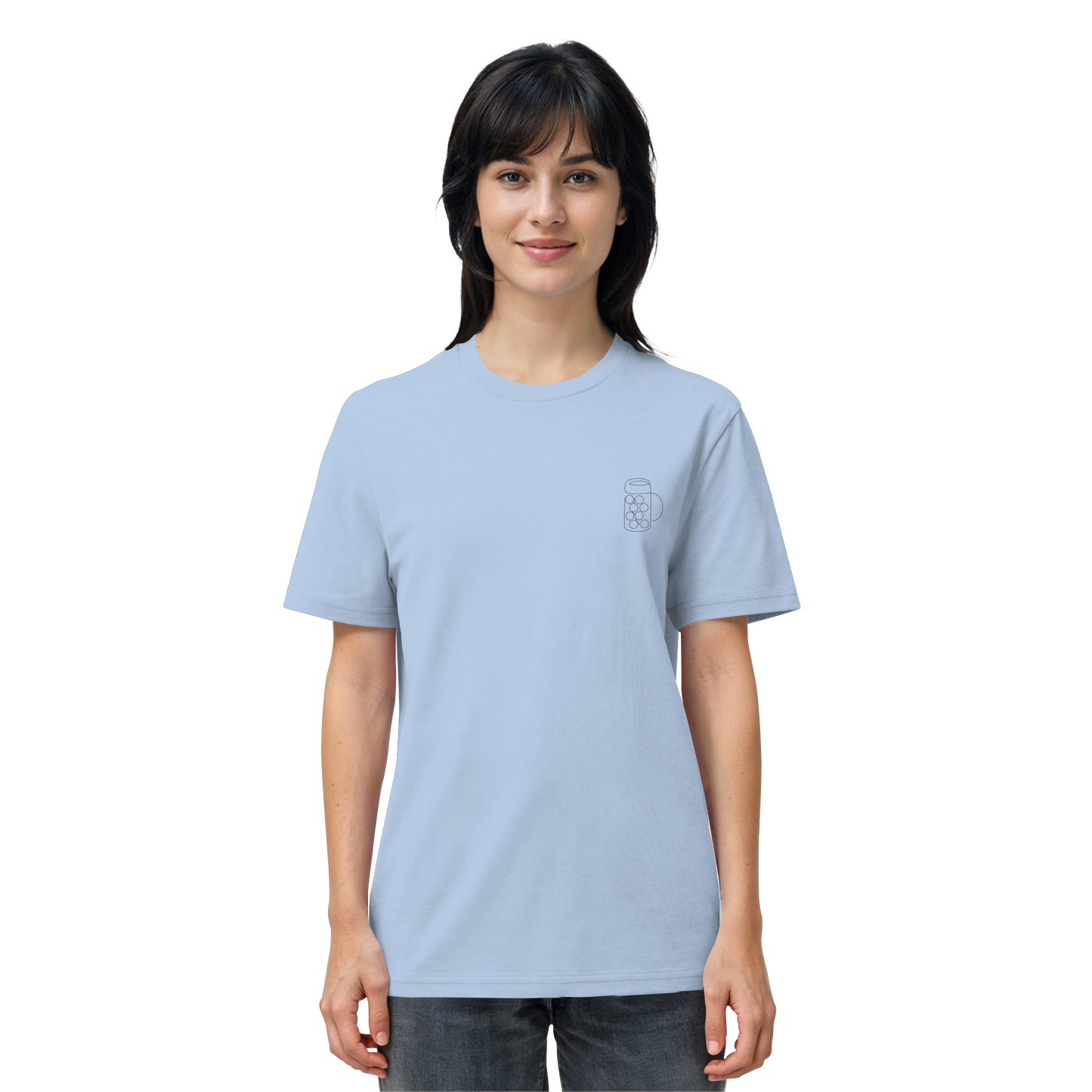 Organic Shirt - Maßkrug gestickt