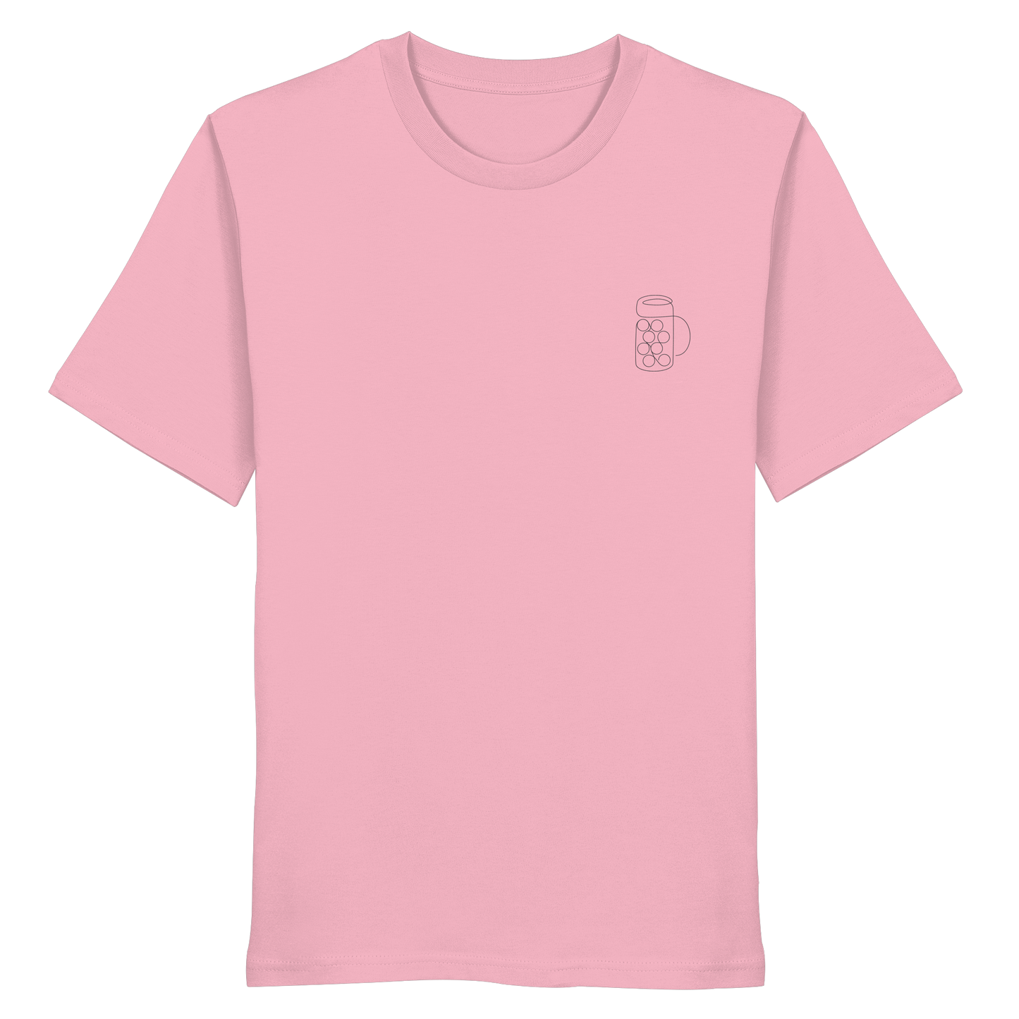 Organic Shirt - Maßkrug gestickt