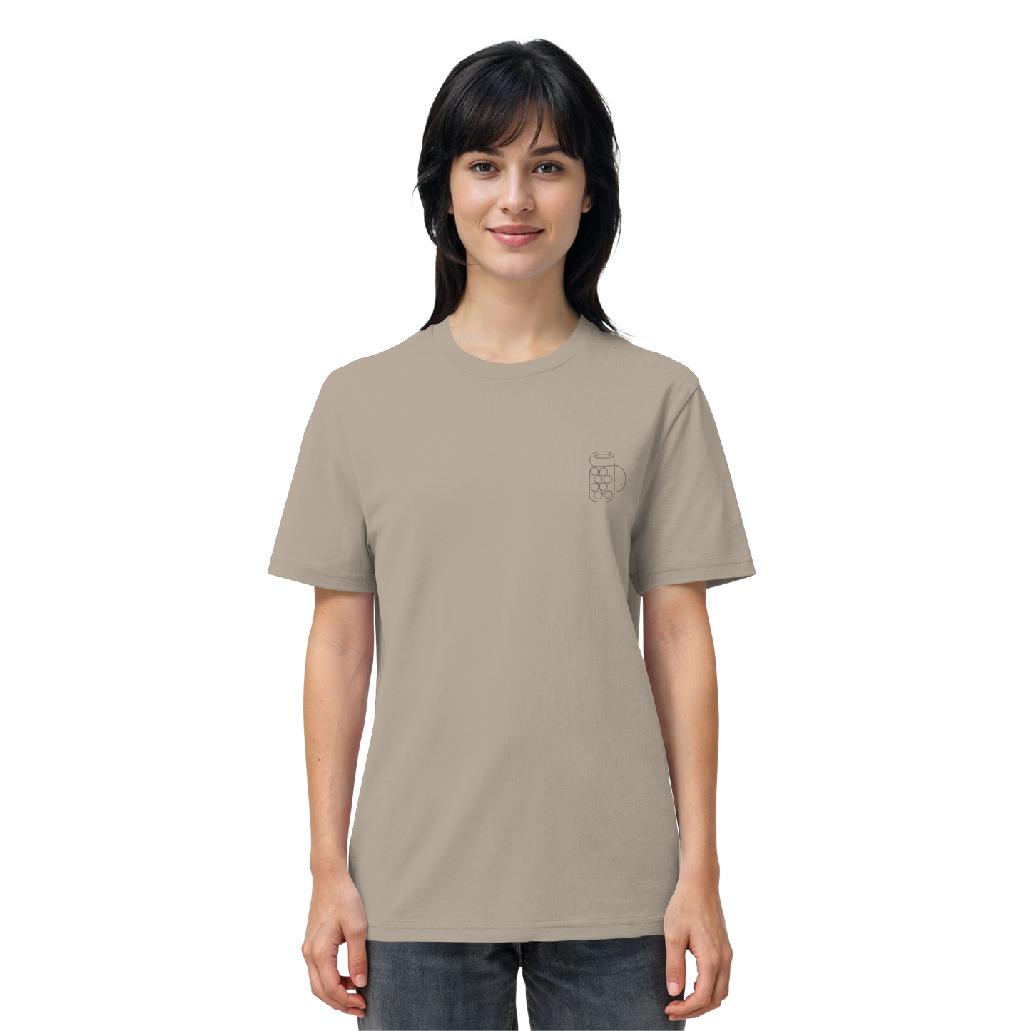 Organic Shirt - Maßkrug gestickt