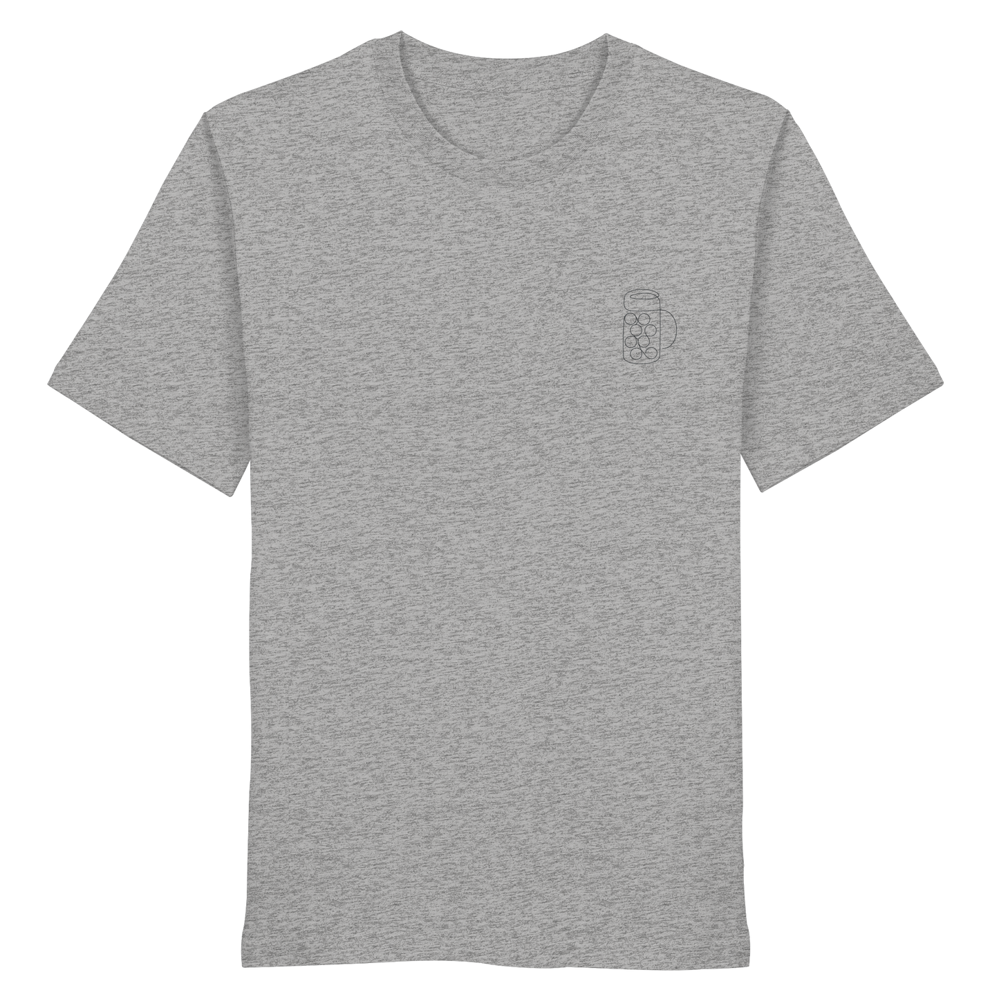 Organic Shirt - Maßkrug gestickt