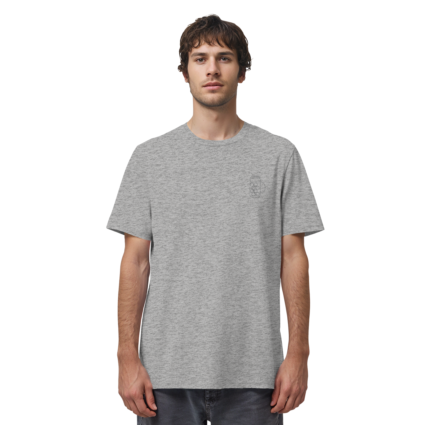Organic Shirt - Maßkrug gestickt