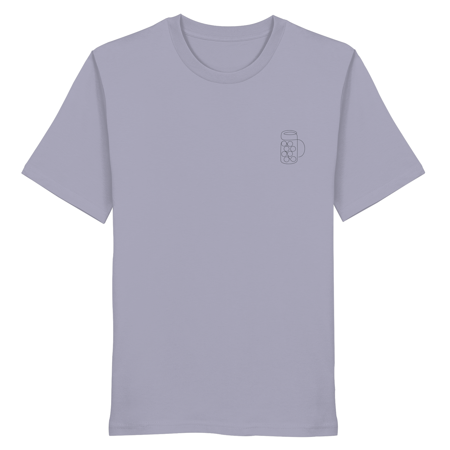 Organic Shirt - Maßkrug gestickt