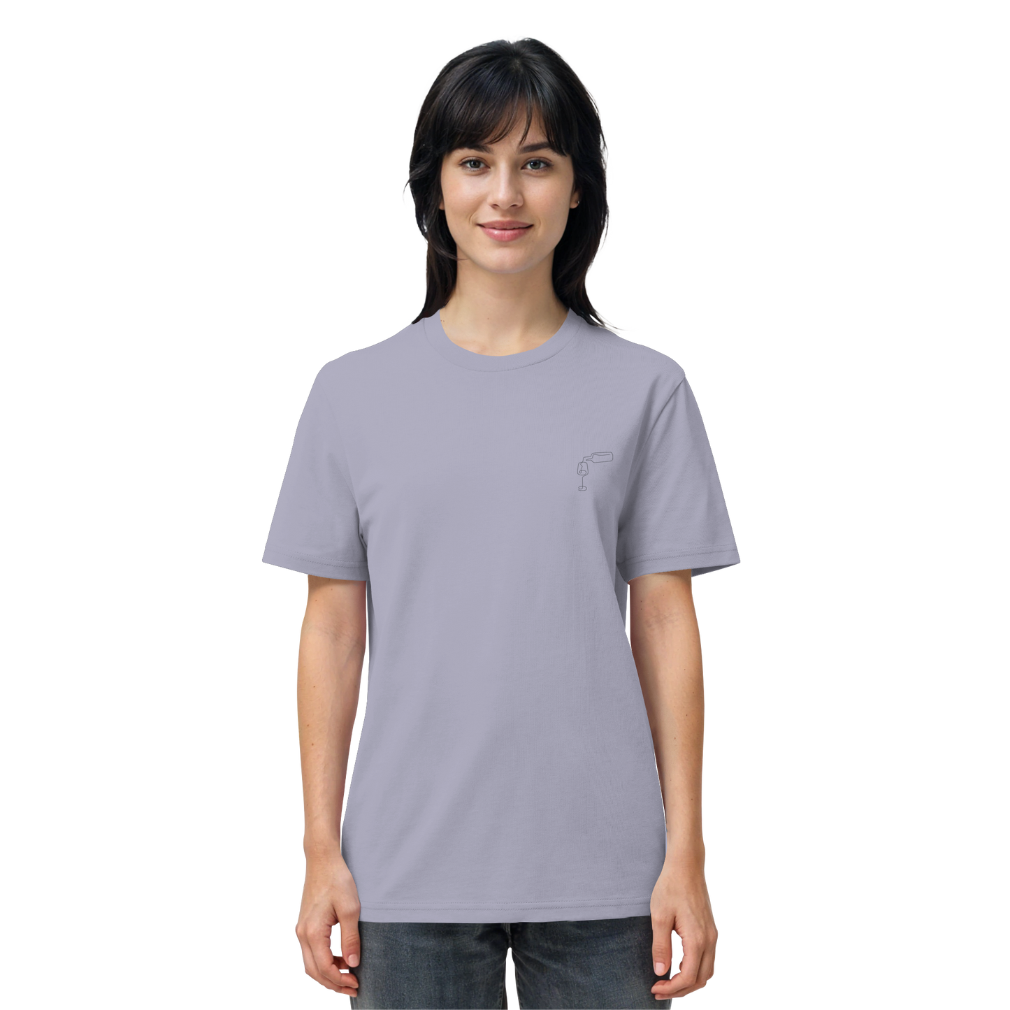 Organic Shirt - Wein gestickt