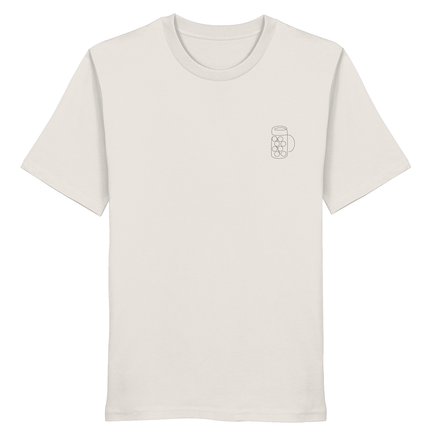 Organic Shirt - Maßkrug gestickt
