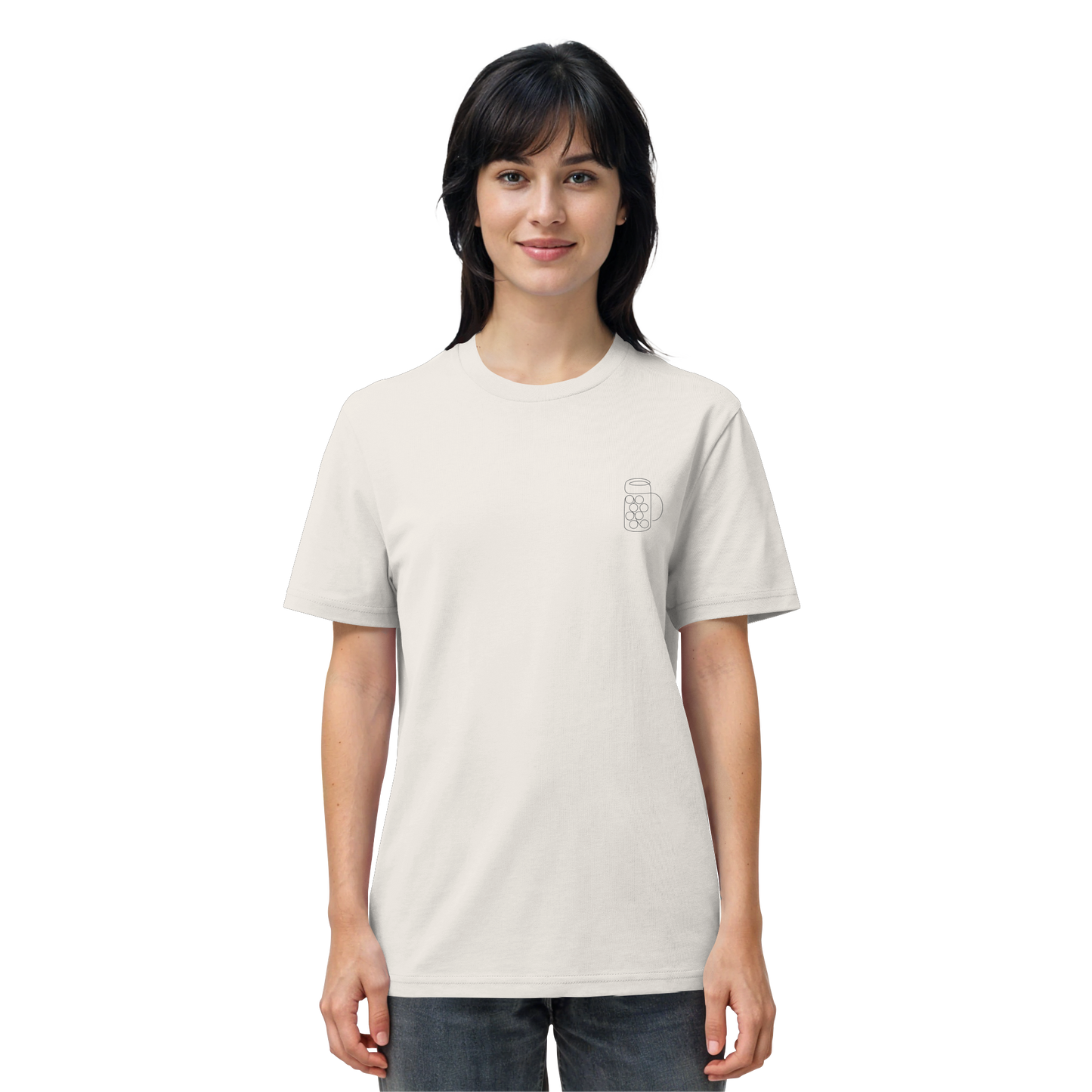 Organic Shirt - Maßkrug gestickt