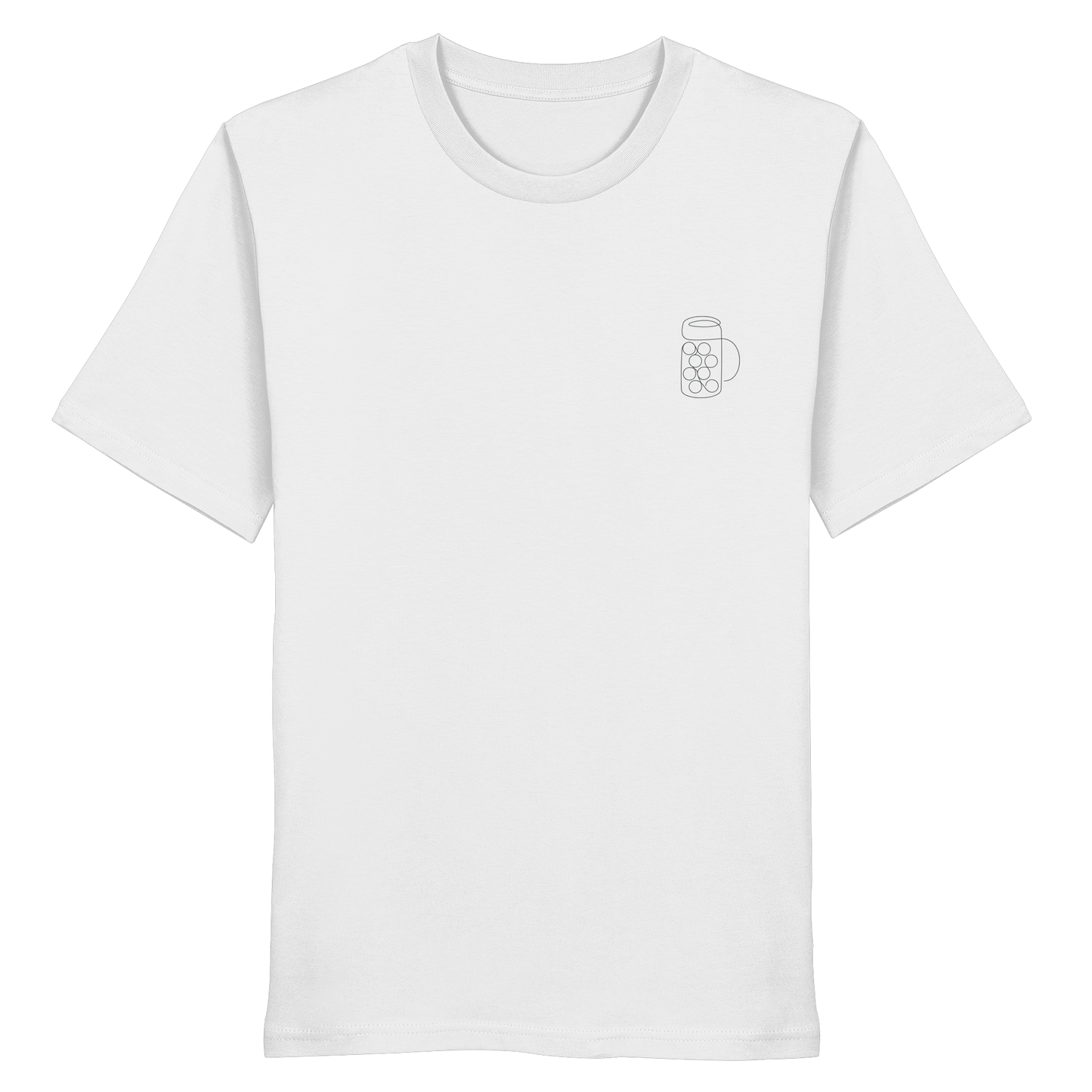 Organic Shirt - Maßkrug gestickt
