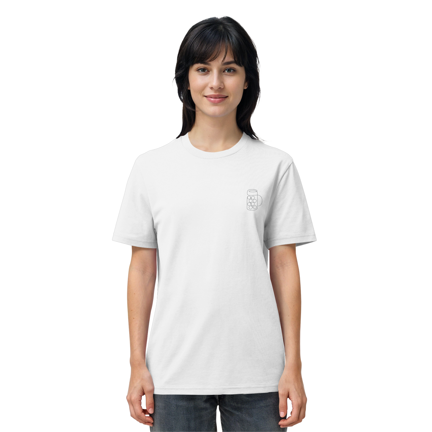 Organic Shirt - Maßkrug gestickt
